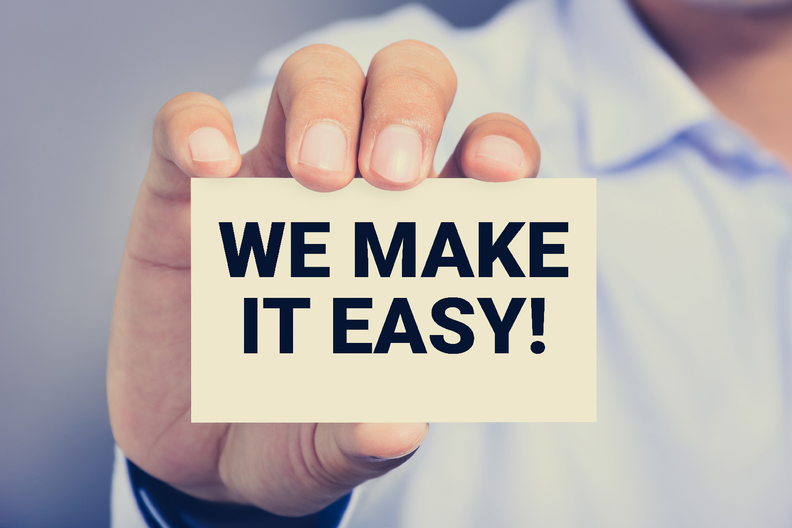 We make it easy